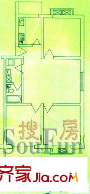 兴谷家园户型图户型 3室1厅1卫1厨