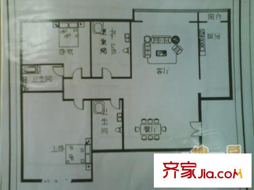 富力城B区 户型图