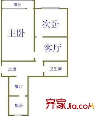 軍博小區(qū)戶型圖戶型圖 2室2廳1衛(wèi)1廚