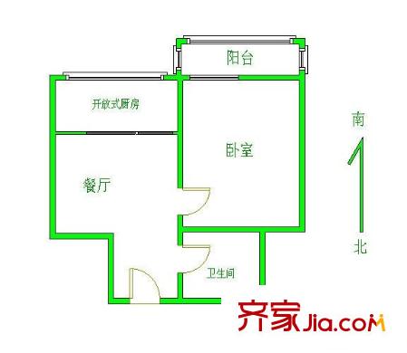 惠新西里户型图户型图 1室1厅1卫1厨