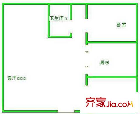 密东广场 3室 户型图
