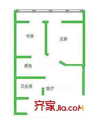 大石橋胡同戶型圖戶型圖 2室1廳1衛(wèi)1廚