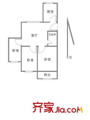 南平东里 3室 户型图
