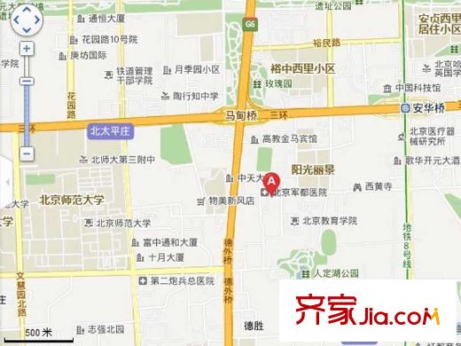 德勝君璽交通圖區(qū)位