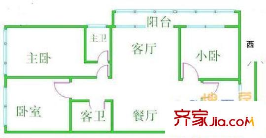 惠新西里 3室 户型图
