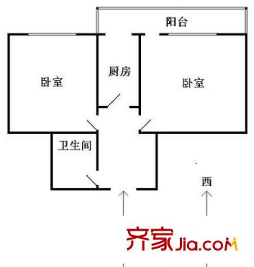 惠新西里 2室 户型图