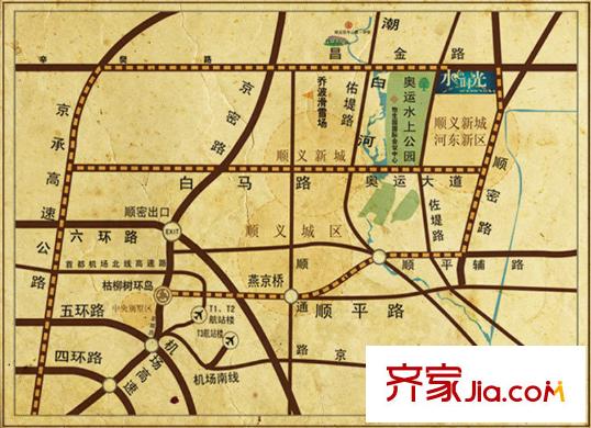 水色时光交通图