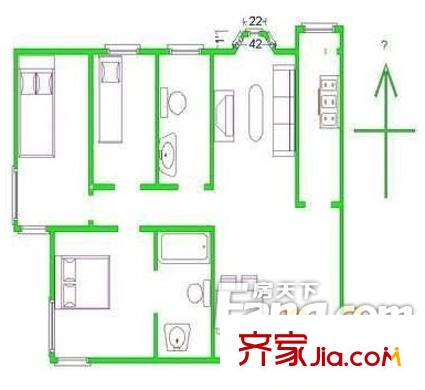 北苑家园茉藜园 户型图