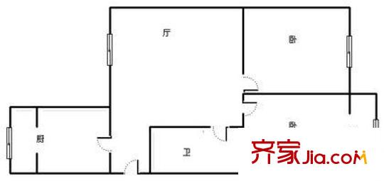 南平东里户型图户型图 2室1厅1卫1厨