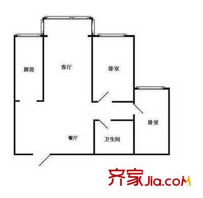 密东广场 3室 户型图