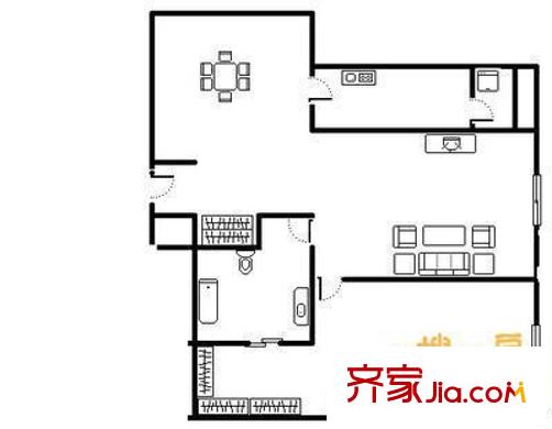 福州館前街 2室 戶型圖