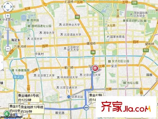 德勝君璽交通圖區(qū)位