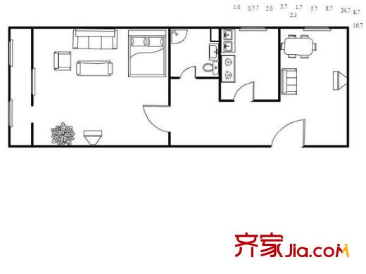 三里屯南路 0室 户型图