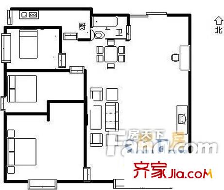 北苑家园茉藜园 户型图