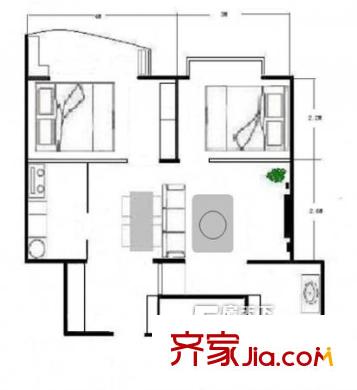 永安家园 户型图