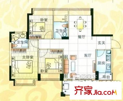 永安家园 户型图
