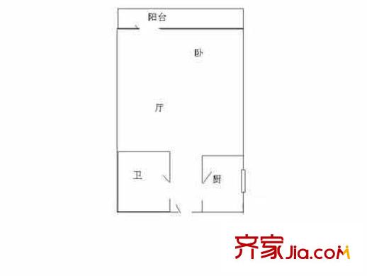 長(zhǎng)椿街感化胡同戶型圖戶型圖 1室1廳1衛(wèi)1廚