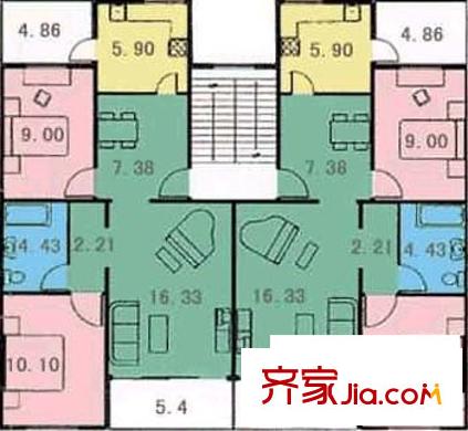博世庄园户型图高档住宅80-120平方米
