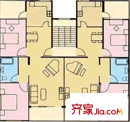 博世庄园户型图户型图 2室