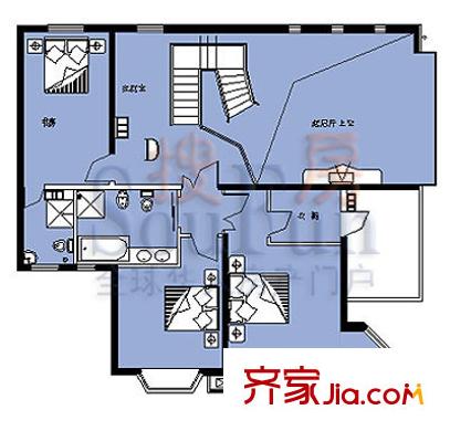 瑞海姆公寓户型图9、10号楼D户型