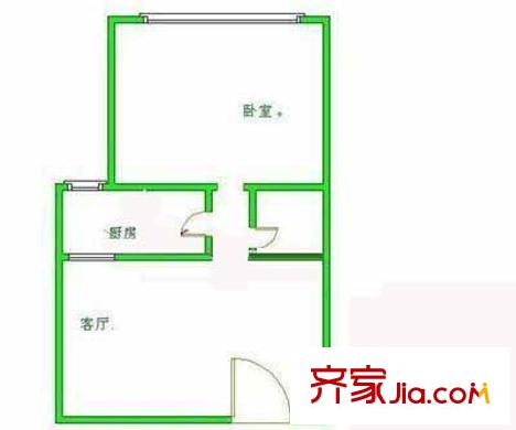 复兴路甲49号院户型图户型图 1室1厅1卫1厨