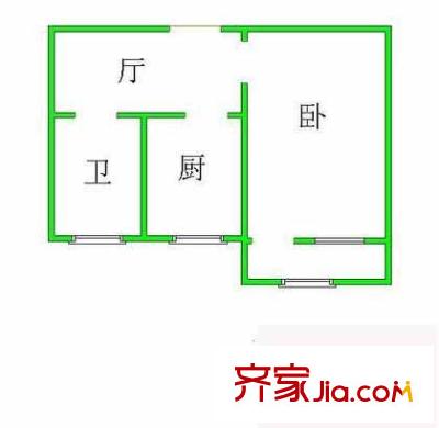 复兴路甲49号院户型图户型图 1室1厅1卫1厨