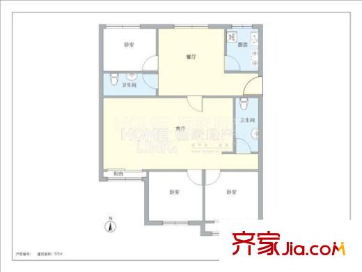 中建一局宿舍 0室 户型图