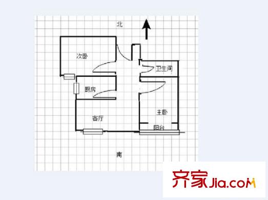 晨光家园 2室 户型图