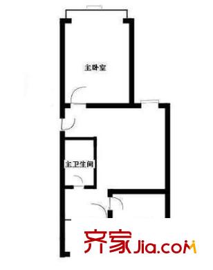 羊坊店17号院户型图户型图 2室1厅1卫1厨