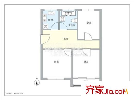 中建一局宿舍 0室 户型图