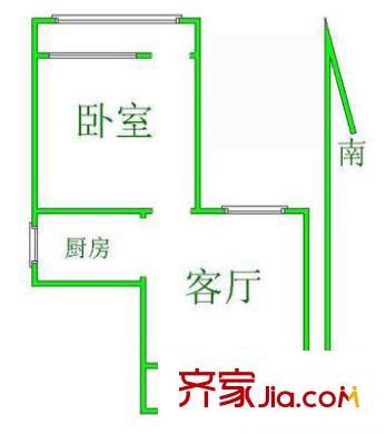 三里河北街5號院戶型圖戶型圖 1室1廳1衛(wèi)1廚