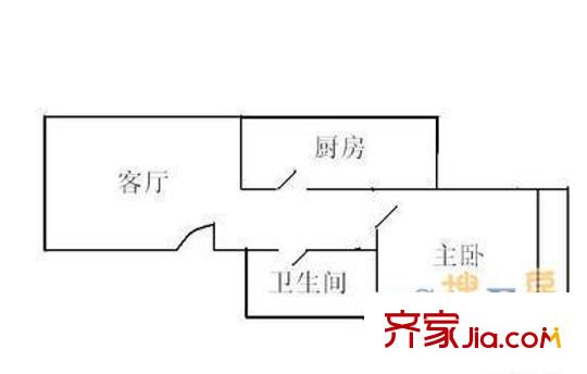 三里河北街5號院戶型圖戶型圖 1室1廳1衛(wèi)1廚
