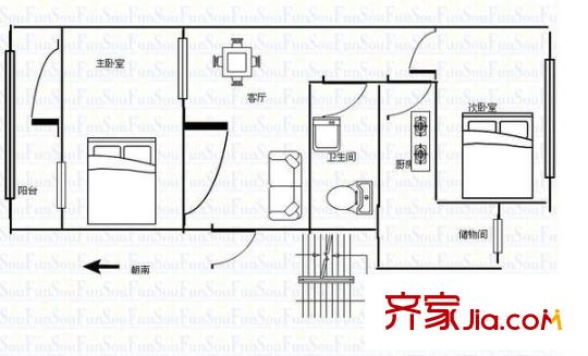 灵通观 0室 户型图
