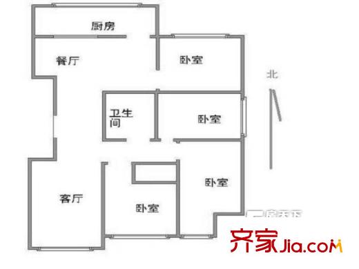 朝陽庵小區(qū)戶型圖戶型圖 4室1廳2衛(wèi)1廚