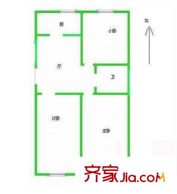 朝陽庵小區(qū)戶型圖戶型圖 3室1廳1衛(wèi)1廚