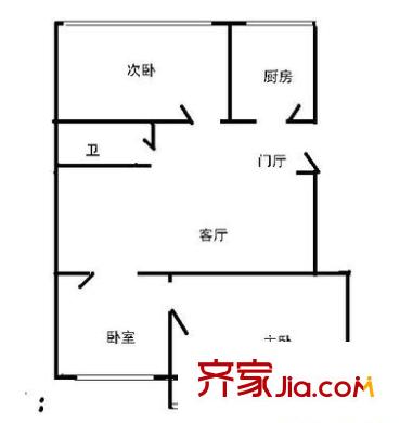 造甲南里3室 户型图