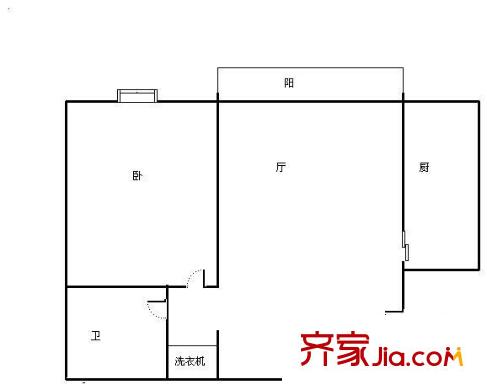 名苑雅居户型图户型图 1室1厅1卫1厨