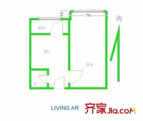 马家堡67号院户型图户型图 1室1厅1卫1厨
