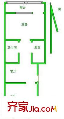 酒仙桥路11号院 2室 户型图