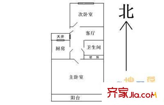 朝陽庵小區(qū)戶型圖戶型圖 2室1廳1衛(wèi)1廚