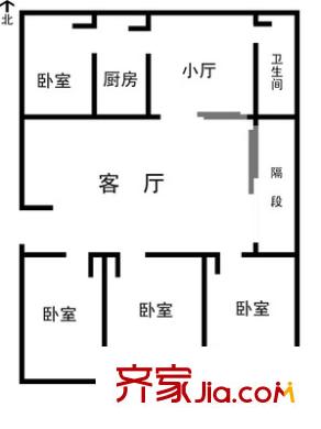 石园南区 4室 户型图