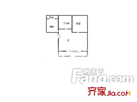 马家堡33号院户型图一居室