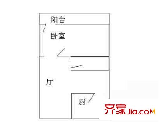 安外大街10号楼户型图户型图 1室1厅1卫1厨
