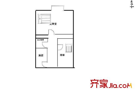 王庄路15号院户型图户型图 2室1厅1卫1厨