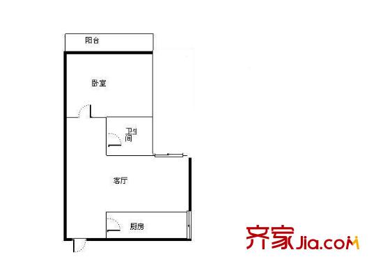 名苑雅居户型图户型图 1室1厅1卫1厨