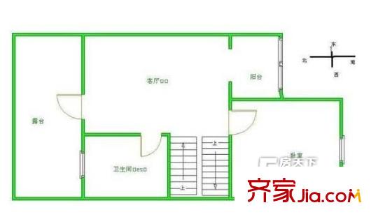 玉桥东路30号院户型图户型图 1室1厅1卫