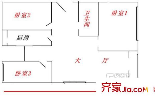 北京 永顺东里 户型图