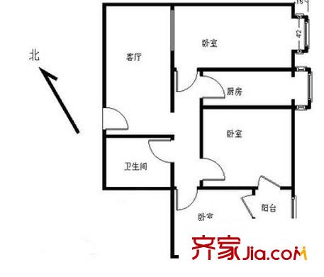 蒲黄榆二里 户型图
