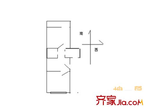 宏建南里 2室 戶型圖