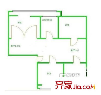 玉桥东路30号院户型图户型图2 3室2厅1卫1厨